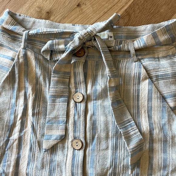 Blue and cream stripes vintage style skirt - Picture 3 of 5